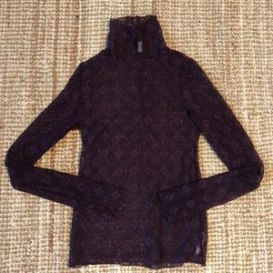 Free People Sweet Memories lace turtleneck